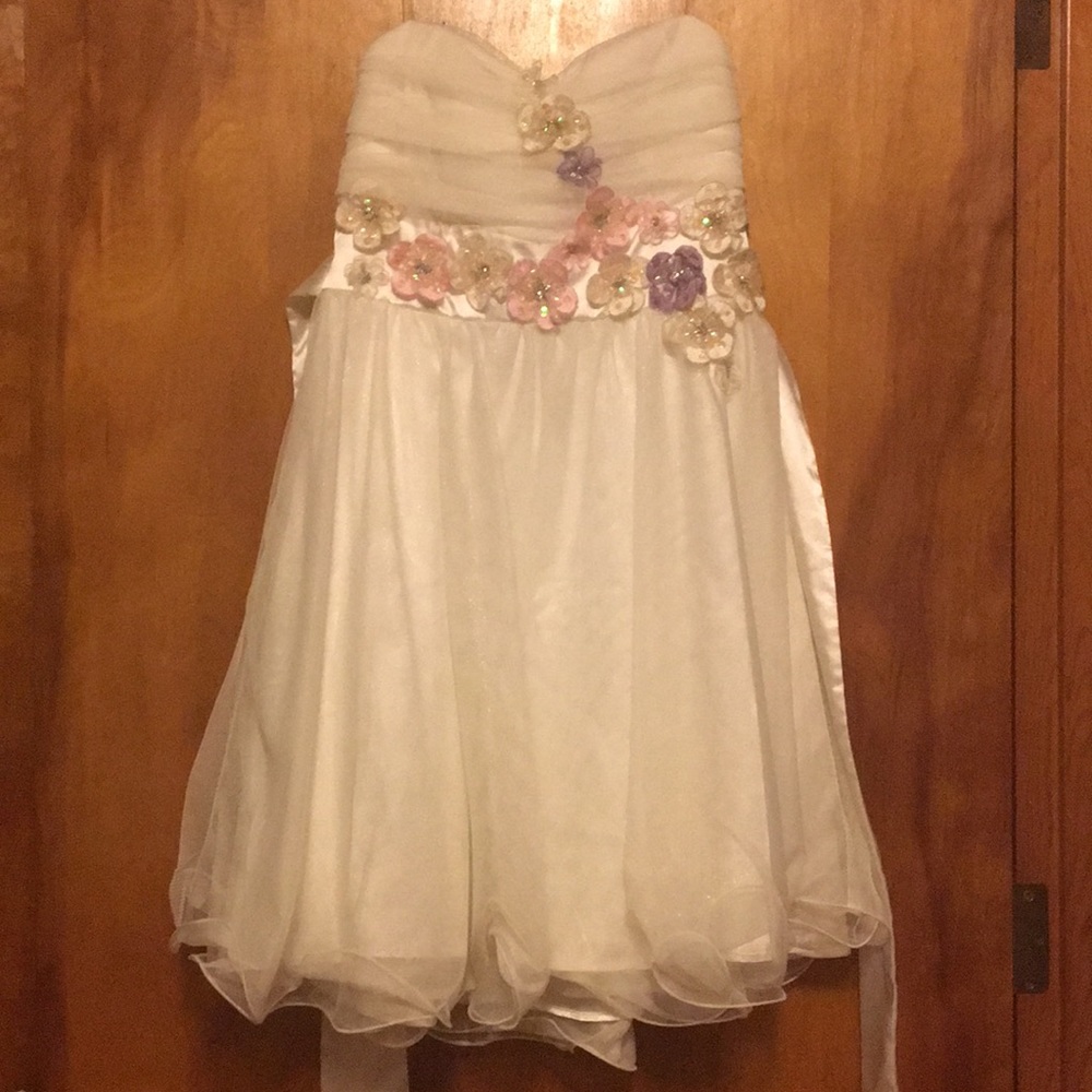 Strapless semi formal dress by XOXO